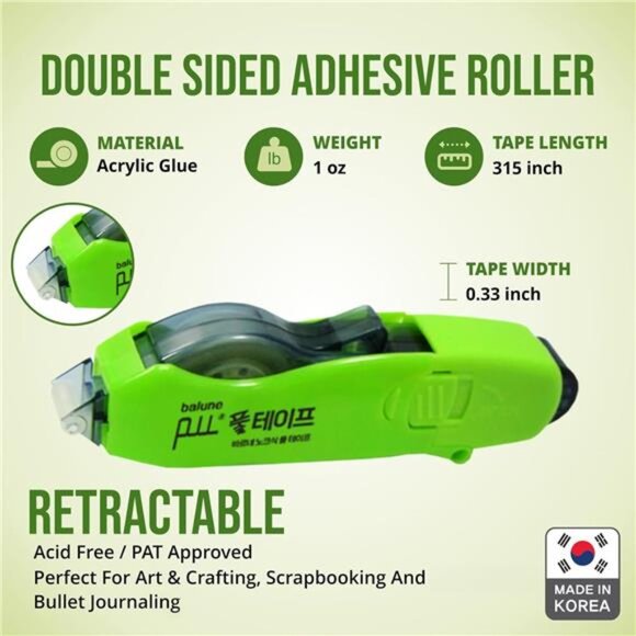Tape Runner - Double Sided Adhesive with Dispenser Roller Included - Acid Free - Picture 2 of 7